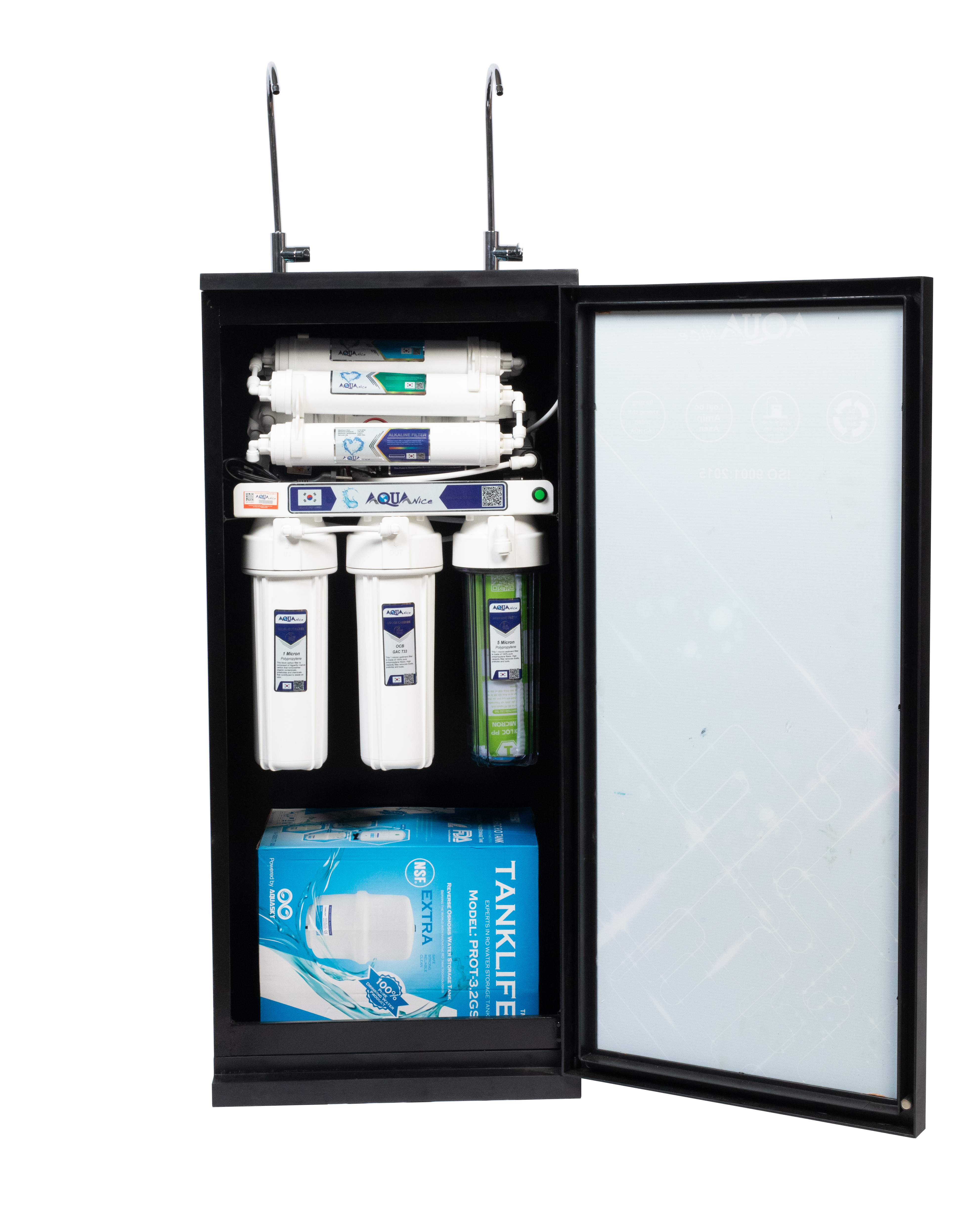 Cấu tạo bên trong của máy lọc nước 2 vòi khoáng tinh khiết AQUA Nice
