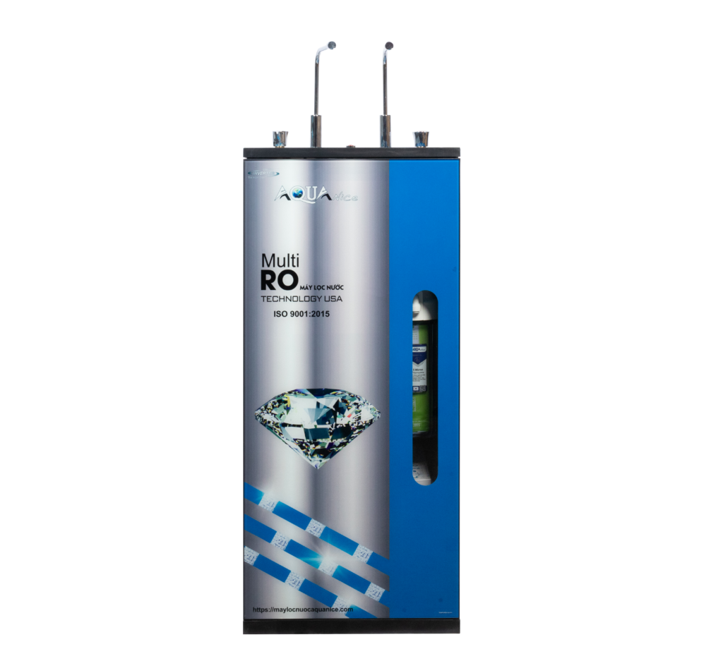 Máy lọc nước RO Aqua 2 vòi nóng lạnh được thiết kế với kiểu dáng hiện đại, sang trọng